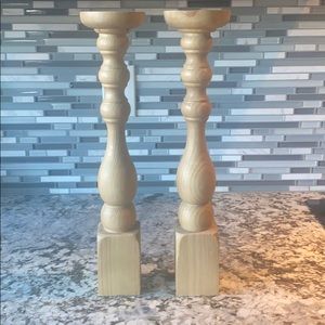 Wooden candlesticks 🕯